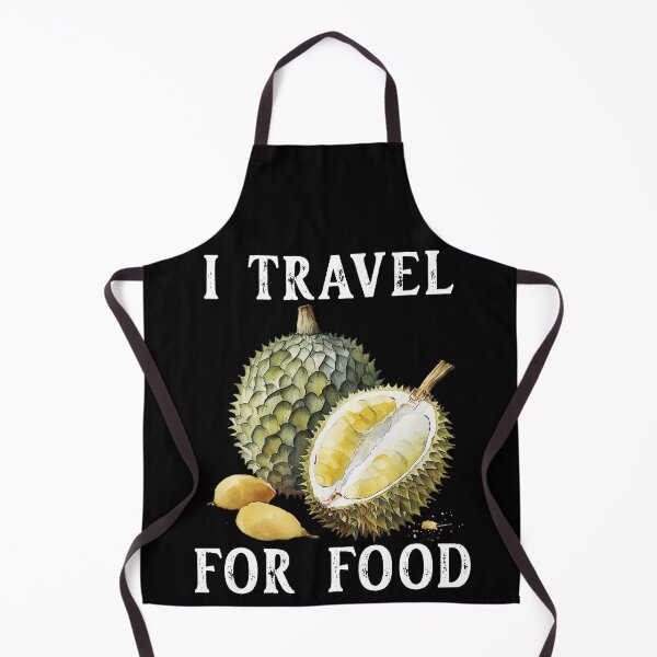 Item preview, Vintage I Travel for Food - Exotic Durian and Minimalist Design for Culinary Adventures designed and sold by pod24.