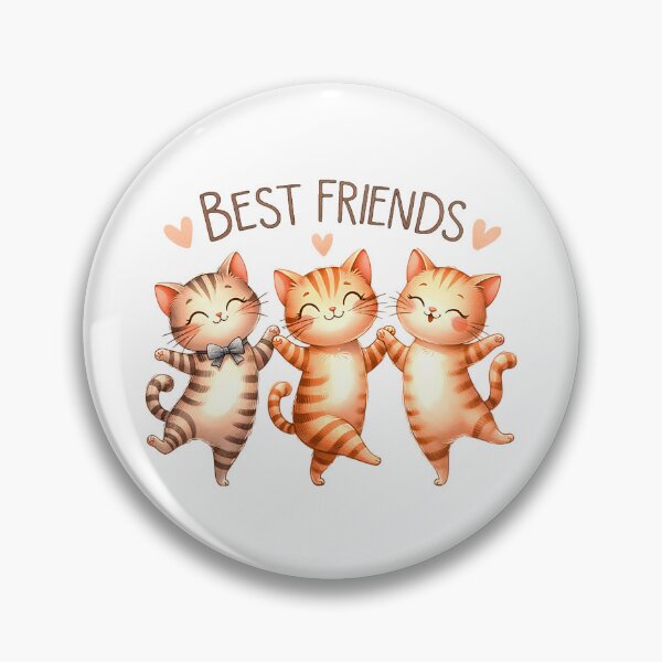 Item preview, Best friends. Cute tabby cats designed and sold by CameliaWave.
