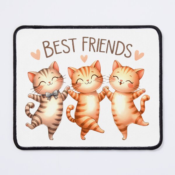 Item preview, Best friends. Cute tabby cats designed and sold by CameliaWave.