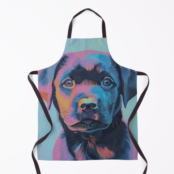 Item preview, Black Lab Puppy in Modern Colors designed and sold by RiverwoodGiftCo.