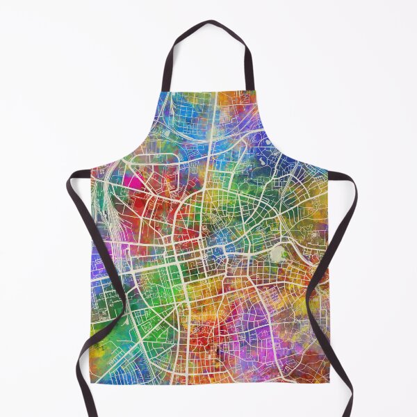 Item preview, Mapa de la ciudad de Darmstadt Alemania designed and sold by ArtPrints.