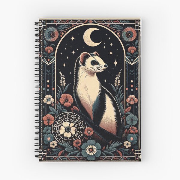 Item preview, Enchanted Stoat in Mystical Forest - Magical Midsummer Night's Art designed and sold by MiszungART.