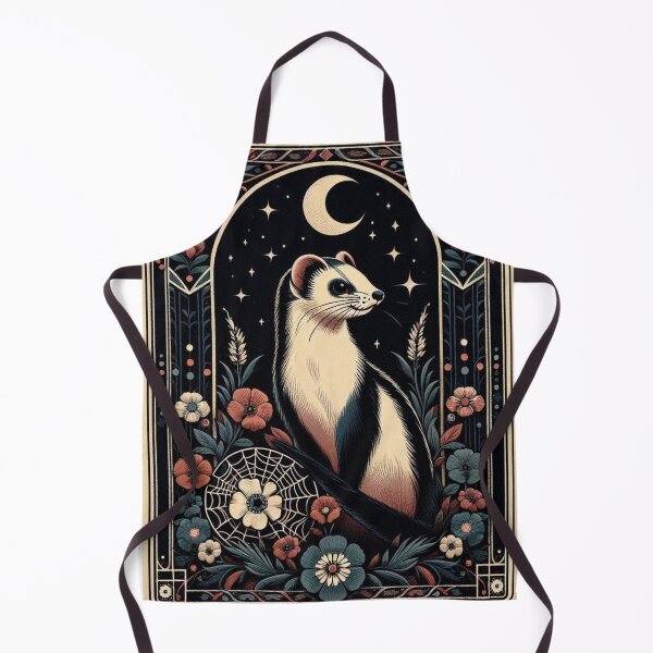 Item preview, Enchanted Stoat in Mystical Forest - Magical Midsummer Night's Art designed and sold by MiszungART.