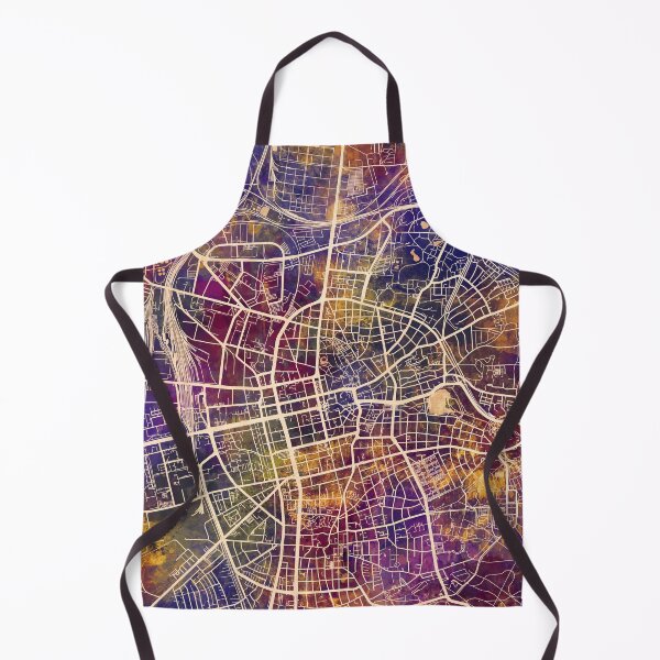 Item preview, Mapa de la ciudad de Darmstadt Alemania designed and sold by ArtPrints.