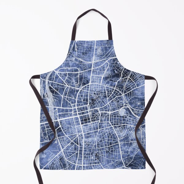Item preview, Mapa de la ciudad de Darmstadt Alemania designed and sold by ArtPrints.