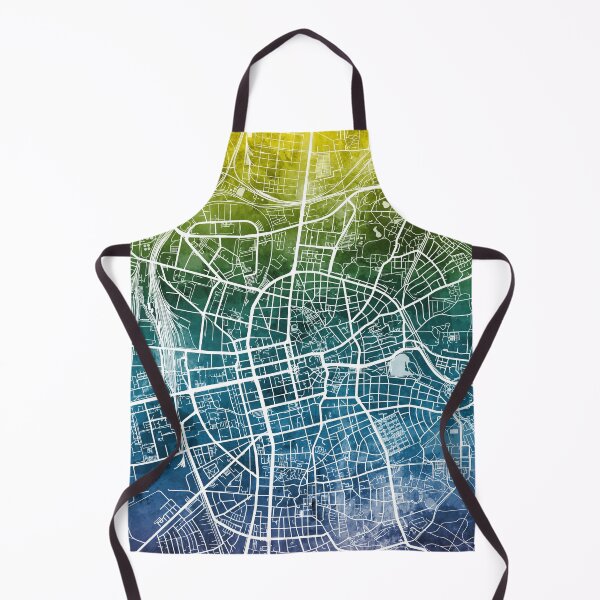 Item preview, Mapa de la ciudad de Darmstadt Alemania designed and sold by ArtPrints.
