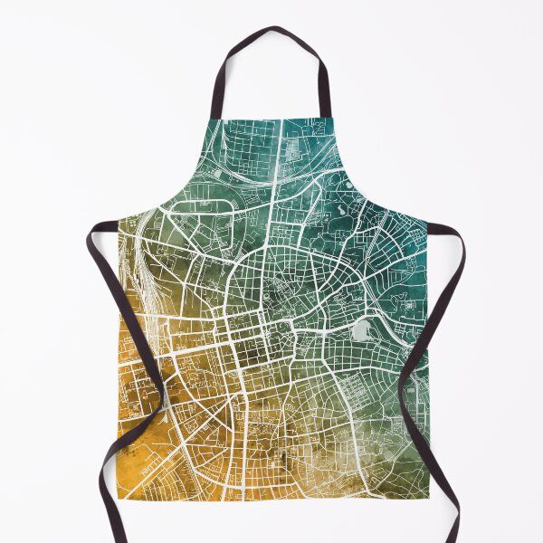 Item preview, Mapa de la ciudad de Darmstadt Alemania designed and sold by ArtPrints.