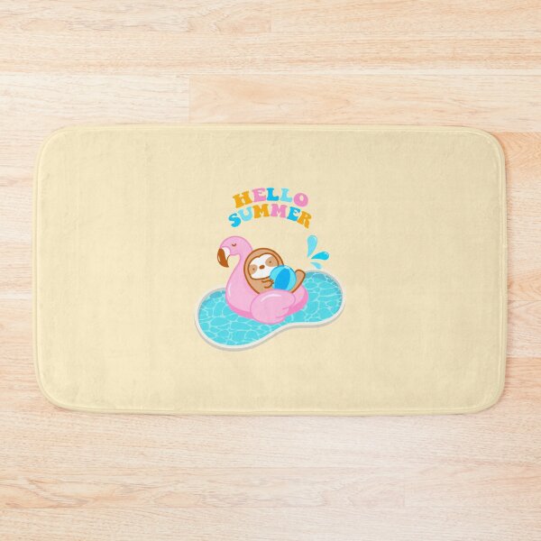 Item preview, Hello Summer Pool Party Sloth designed and sold by theslothinme.