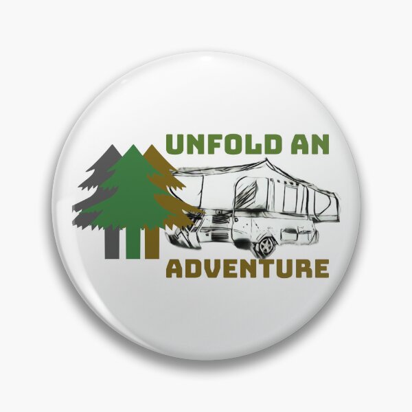 Item preview, Unfold an Adventure Black and White Folding Caravan designed and sold by BeccaAelishe.
