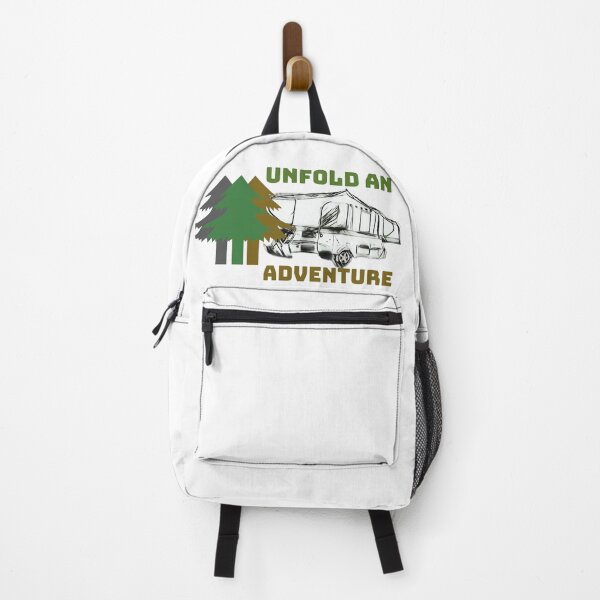 Item preview, Unfold an Adventure Black and White Folding Caravan designed and sold by BeccaAelishe.
