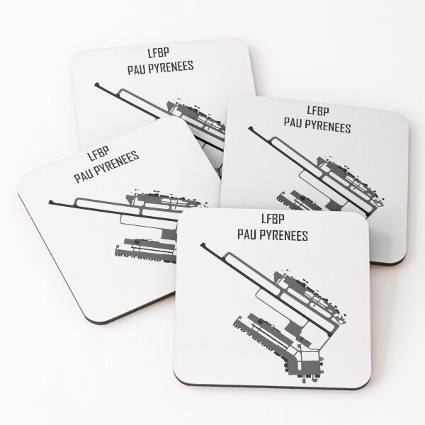 Item preview, PAU airport LFBP B&W Black Runways designed and sold by AeroArtCreation.