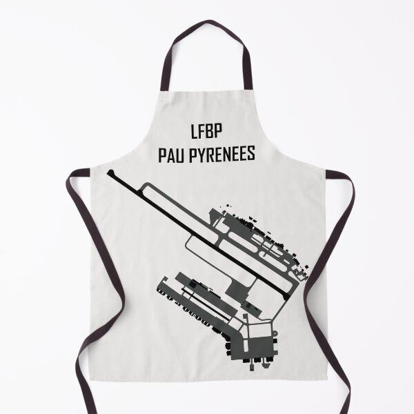 Item preview, PAU airport LFBP B&W Black Runways designed and sold by AeroArtCreation.