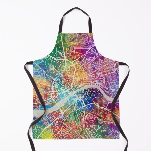 Item preview, Mapa de calles de Newcastle Inglaterra designed and sold by ArtPrints.