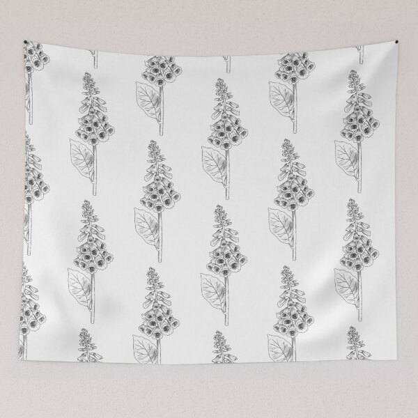 Item preview, Foxgloves Illustration designed and sold by Idle Morrow.