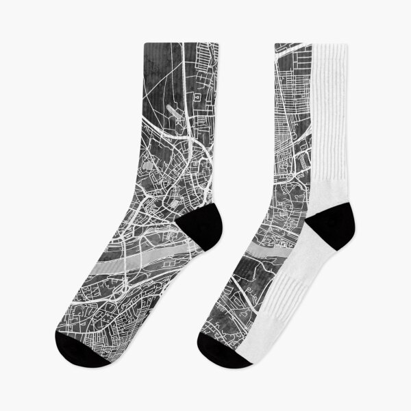Item preview, Newcastle England Street Map designed and sold by ArtPrints.