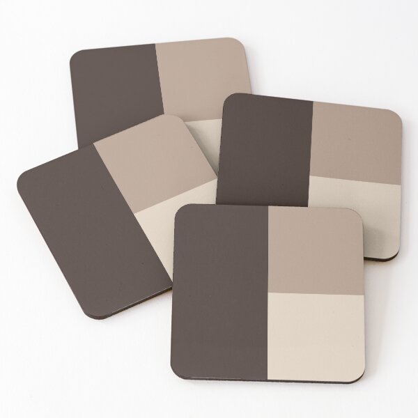 Item preview, DARK CHOCOLATE BROWN, WARM TAUPE & LATTE 3 MOCHA CHECKERS designed and sold by RachelMacht.