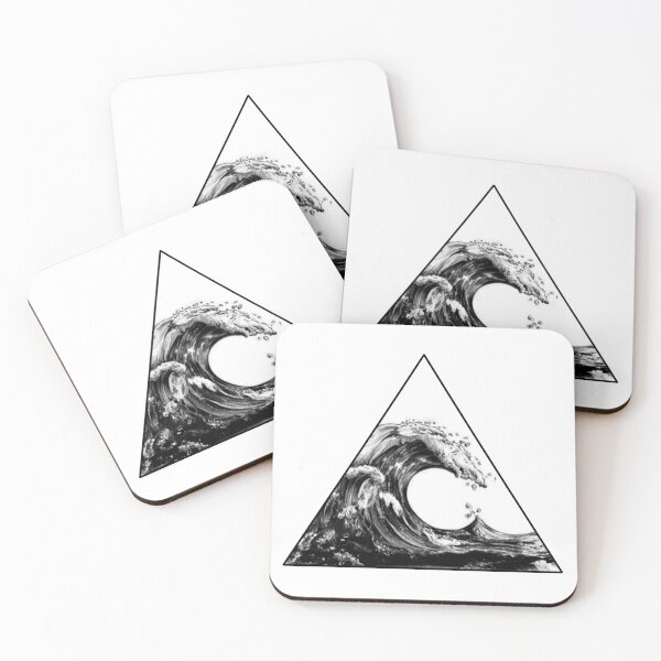 Item preview, Ocean wave in a triangle designed and sold by Idle Morrow.