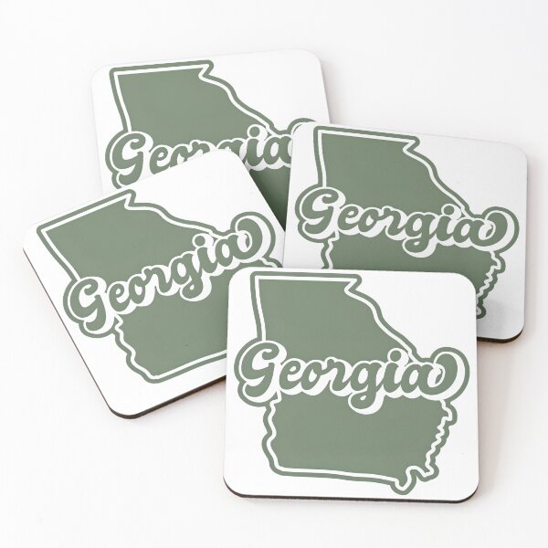 Item preview, Georgia State Silhouette with Calligraphy designed and sold by Creative Spark.