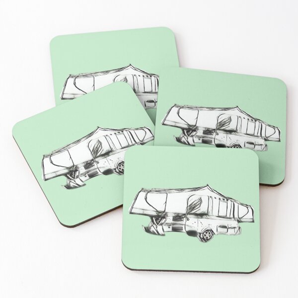Item preview, Black and White Folding Caravan designed and sold by BeccaAelishe.