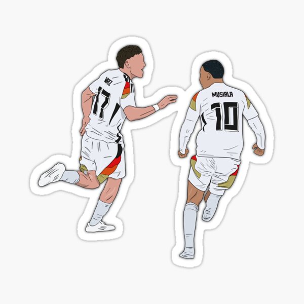 Artikel-Vorschau von Florian Wirtz und Jamal Musiala feiern Deutschland, designt und verkauft von DreamersMX.