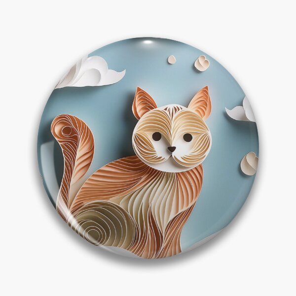 Item preview, Paper Cat in the Clouds designed and sold by BRKART.