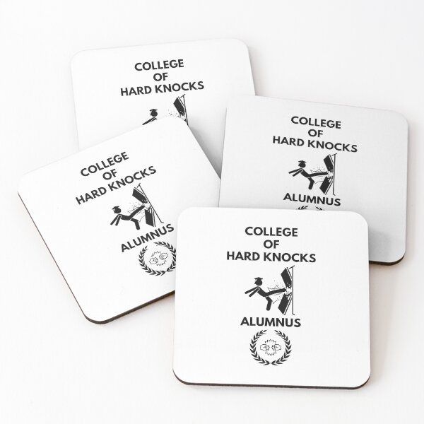Item preview, The College of Hard Knocks Alumnus - Black Stenciled designed and sold by signshirtz.