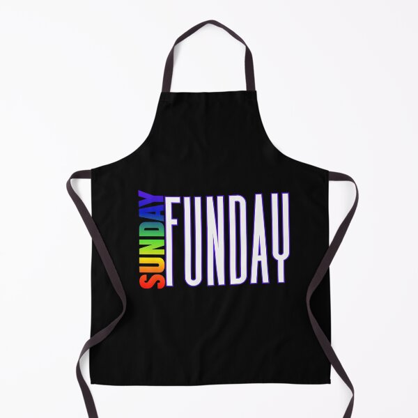 Item preview, Sunday Funday Rainbow color pride LGBTQ graphic, rainbow text, Sunday Funday designed and sold by PrideBeProud.