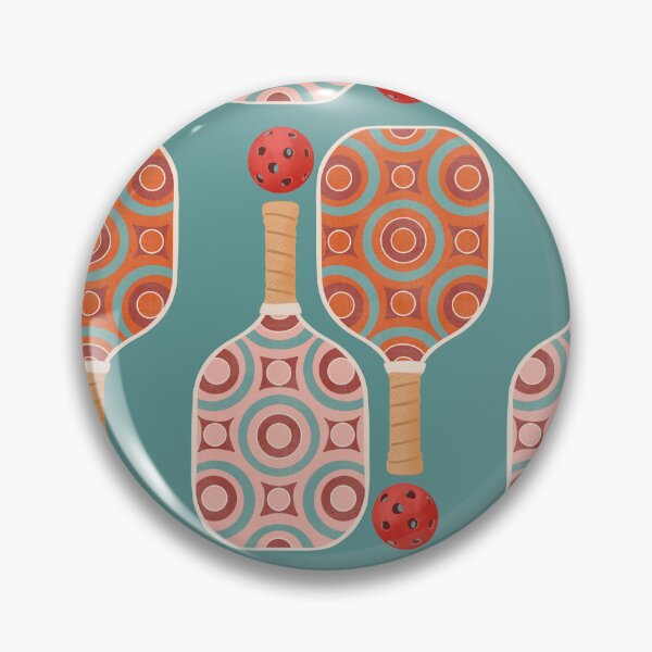 Item preview, Colourful Retro Pickleball Paddles and Balls designed and sold by NattyDesigns.