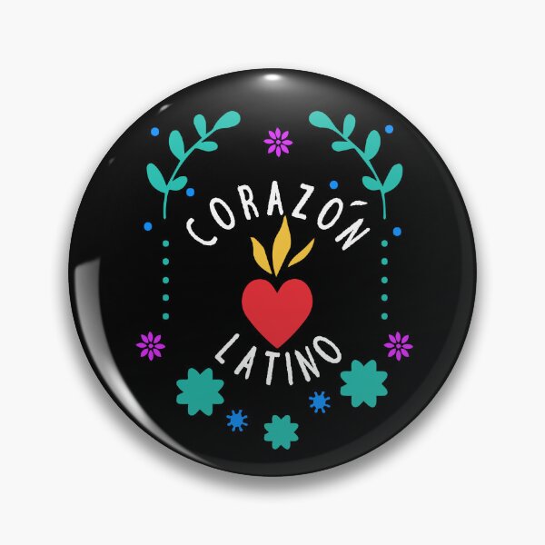 Item preview, Corazon Latino Decorative Design White Letters designed and sold by DesertRains.