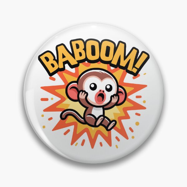 Item preview, Baboom Cute Baboon Pun designed and sold by PMCreative.