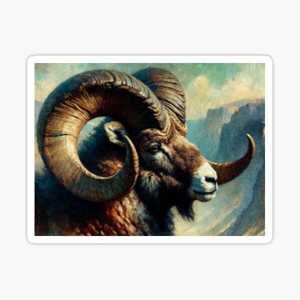 Item preview, Full Curl on Bighorn Sheep designed and sold by mustardseed-410.