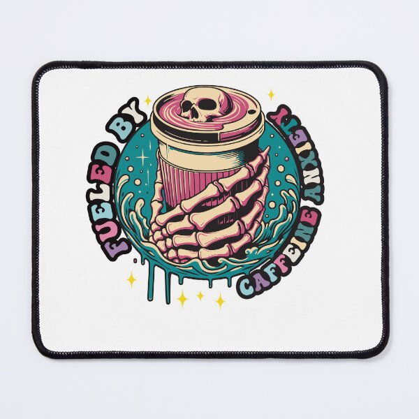 Item preview, Fueled by Iced Coffee and Anxiety, Sarcastic Women, ABA Therapist, Mental Health, Depression, ADHD designed and sold by behindthefacts.