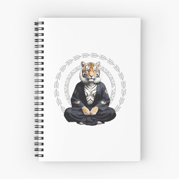 Aperçu de l'œuvre Tigre assis dans une pose méditative de yoga  créée et vendue par nilver.