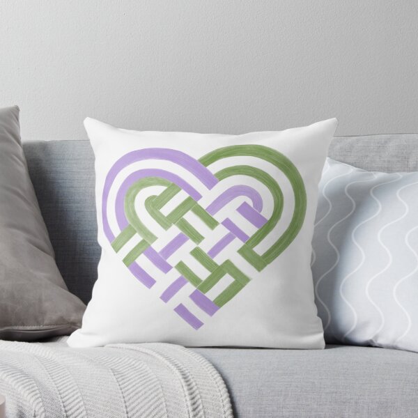 Item preview, Woven Heart Genderqueer Pride Flag Purple Green designed and sold by JoyfulJen.