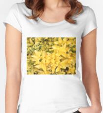 “Yellow's Delight”, Photo Artwork Women's Fitted Scoop T-Shirt