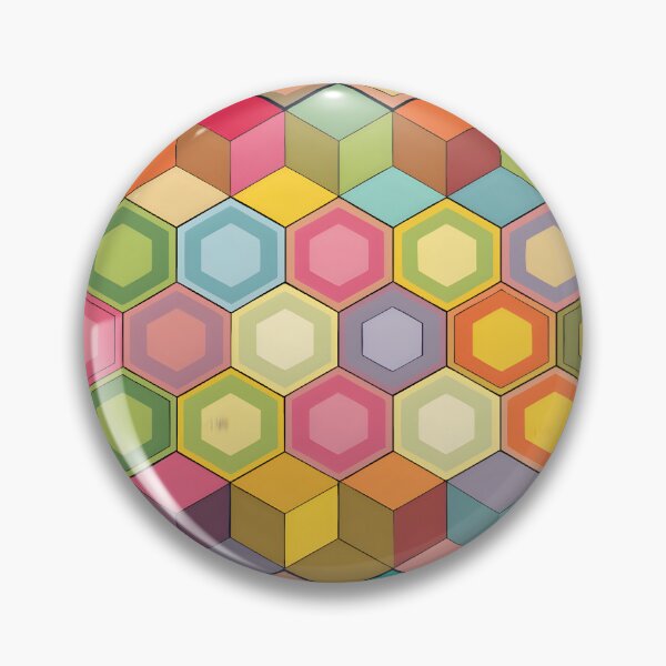 Item preview, Hexagons in a pastel Pride patterns designed and sold by BlackCatspet1.