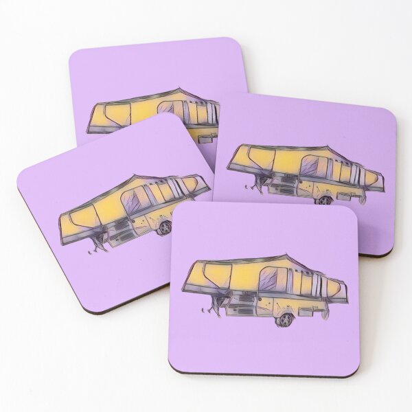 Item preview, Yellow and Purple Folding Caravan designed and sold by BeccaAelishe.