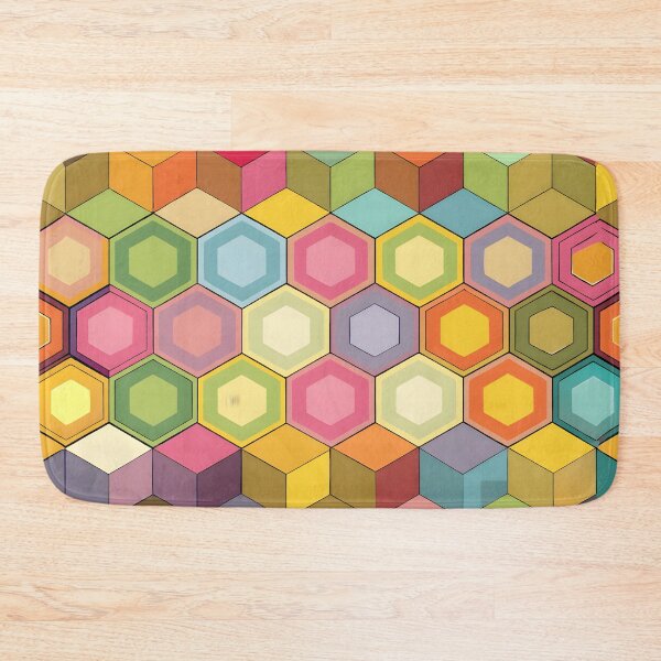 Item preview, Hexagons in a pastel Pride patterns designed and sold by BlackCatspet1.