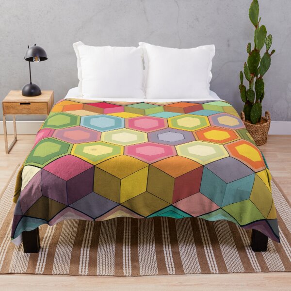 Item preview, Hexagons in a pastel Pride patterns designed and sold by BlackCatspet1.