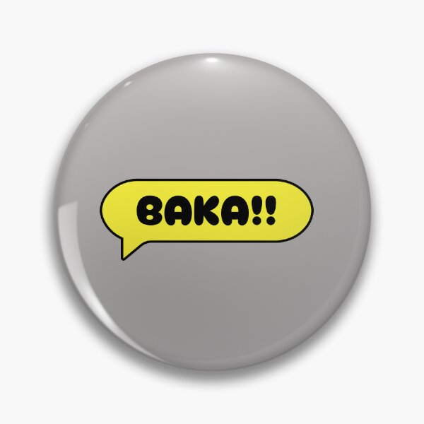 Item preview, Baka text bubble yellow designed and sold by Waifu-inc.