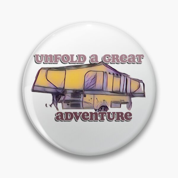 Item preview, Unfold a Great Adventure Yellow and Purple Folding Caravan designed and sold by BeccaAelishe.