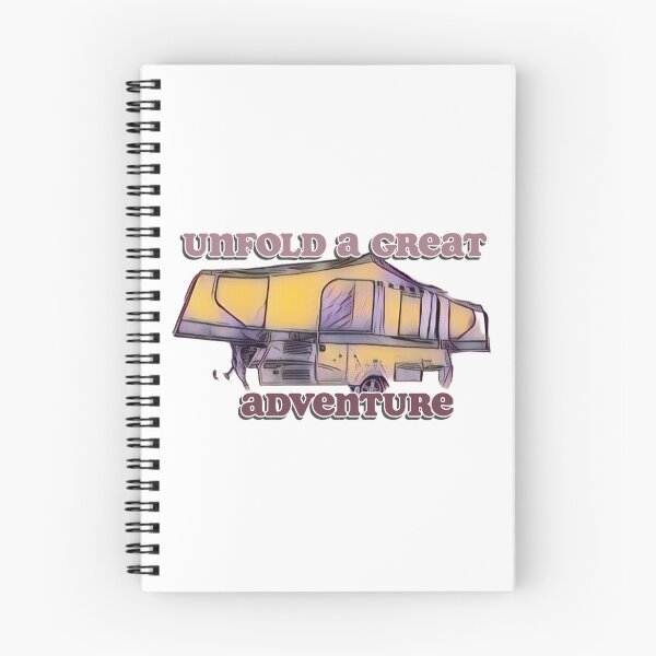Item preview, Unfold a Great Adventure Yellow and Purple Folding Caravan designed and sold by BeccaAelishe.