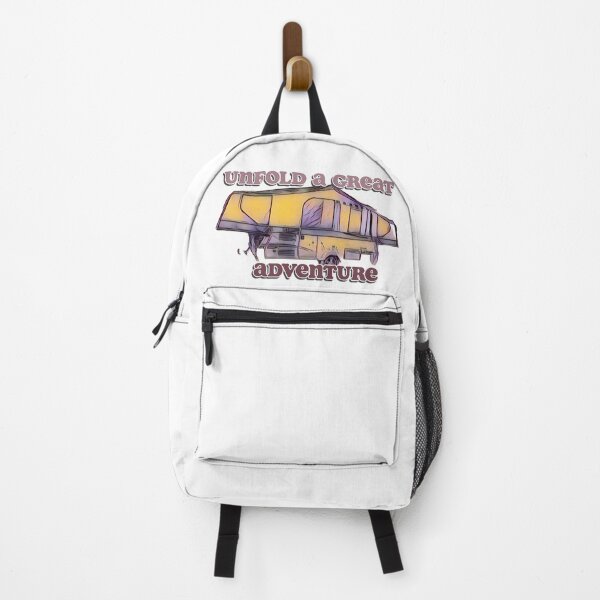 Item preview, Unfold a Great Adventure Yellow and Purple Folding Caravan designed and sold by BeccaAelishe.
