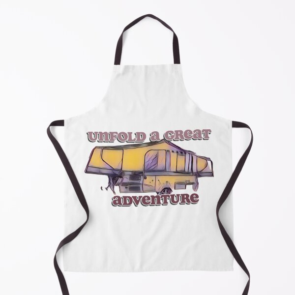 Item preview, Unfold a Great Adventure Yellow and Purple Folding Caravan designed and sold by BeccaAelishe.