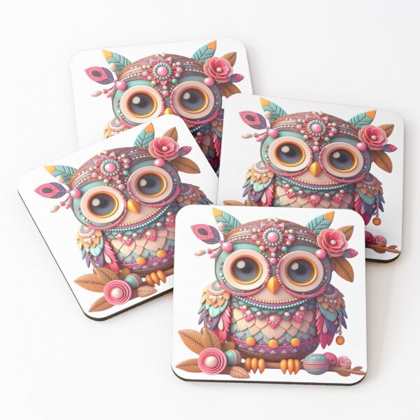 Item preview, 3D Boho Owl designed and sold by deniz kaya.