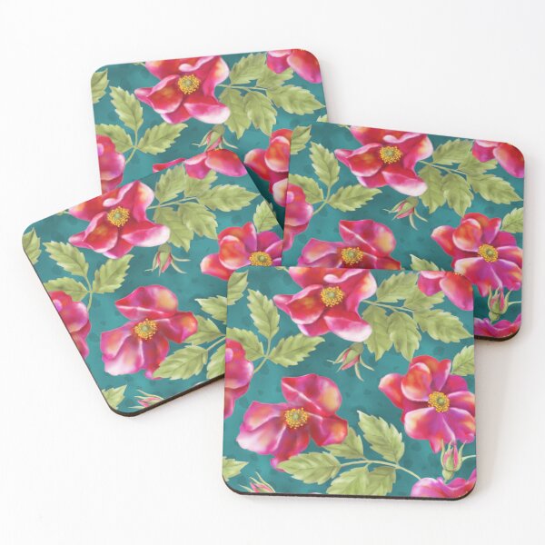Item preview,  Dark Pink Wild Roses designed and sold by Tina Veenstra.