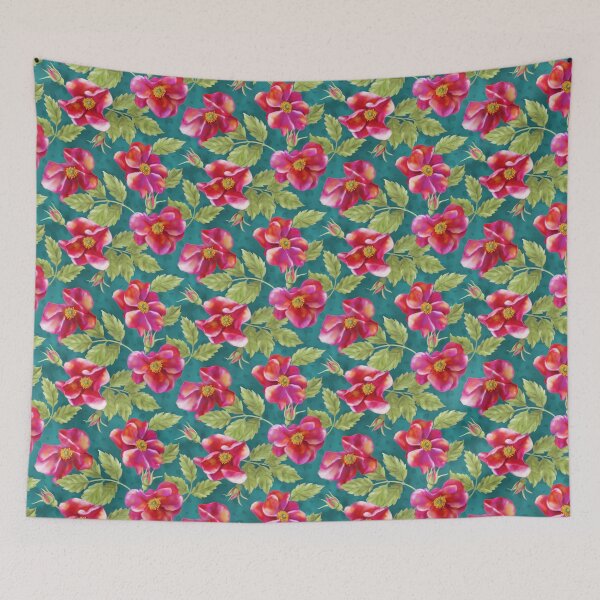 Item preview,  Dark Pink Wild Roses designed and sold by Tina Veenstra.