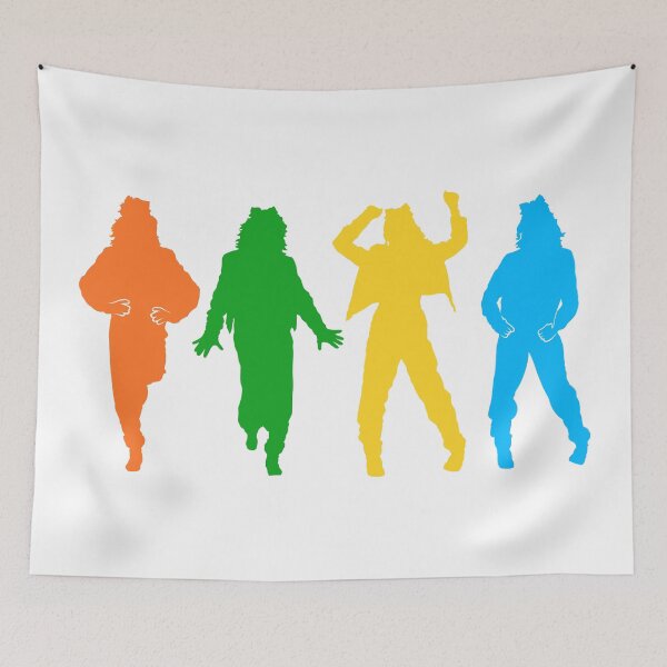 Item preview, Madonna Silhouette in Orange, Green, Yellow And Blue Colors designed and sold by Henrylizarraga.