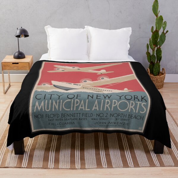 Item preview, Vintage poster for New York City Airports designed and sold by Matthew Kinnersly.