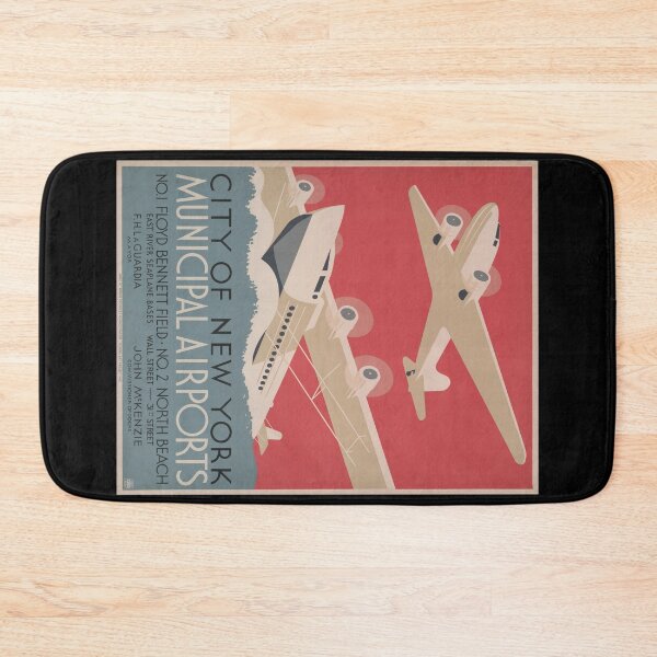 Item preview, Cartel vintage para los aeropuertos de la ciudad de Nueva York designed and sold by Matthew Kinnersly.